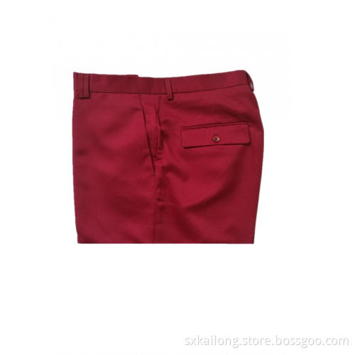 Men's Polyester Red Suit Pants